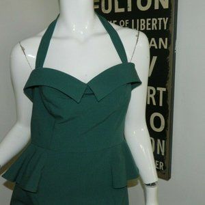 Stop Staring Dress Green Pin Up Retro Midi  Large